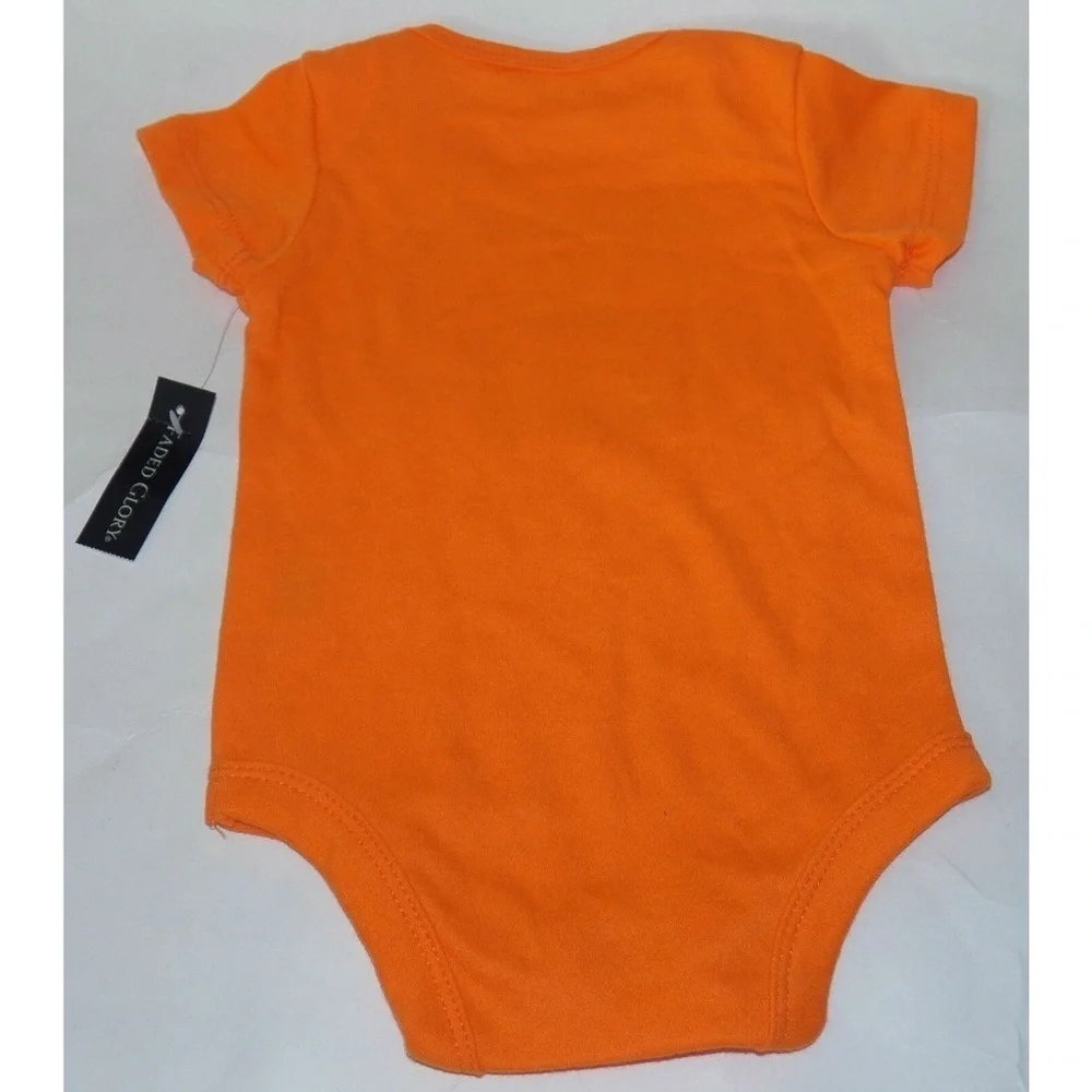 NWT When Baby's Not Happy Ain't Nobody Bodysuit Size 3-6 Month Baby Shirt Orange